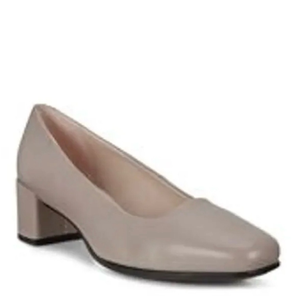 Ecco Women's Taupe Block Heel Shoes